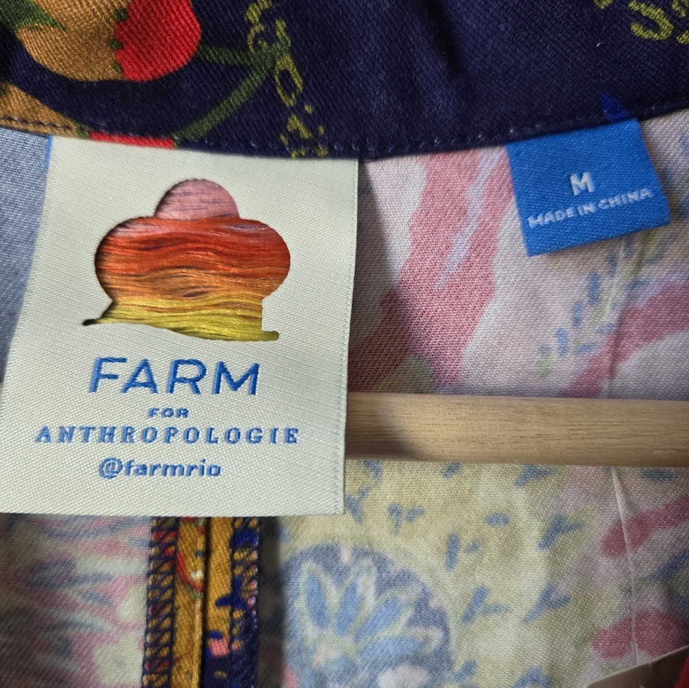 Farm Rio X Anthropologie Floral Button Front Jumpsuit - Picture 8 of 8